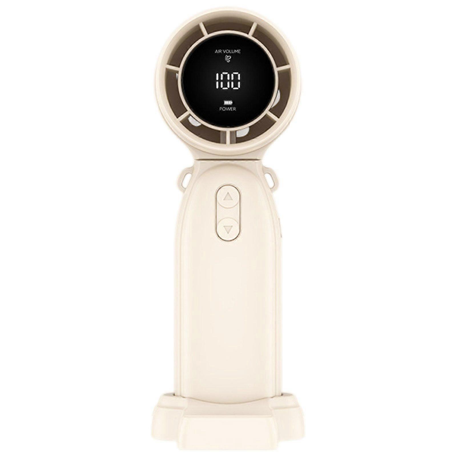 Portable Handheld Mini Turbos Fan Super Mini Turbos Rechargeable Fan 100 Speed Handy Desk Fan for Home/Office