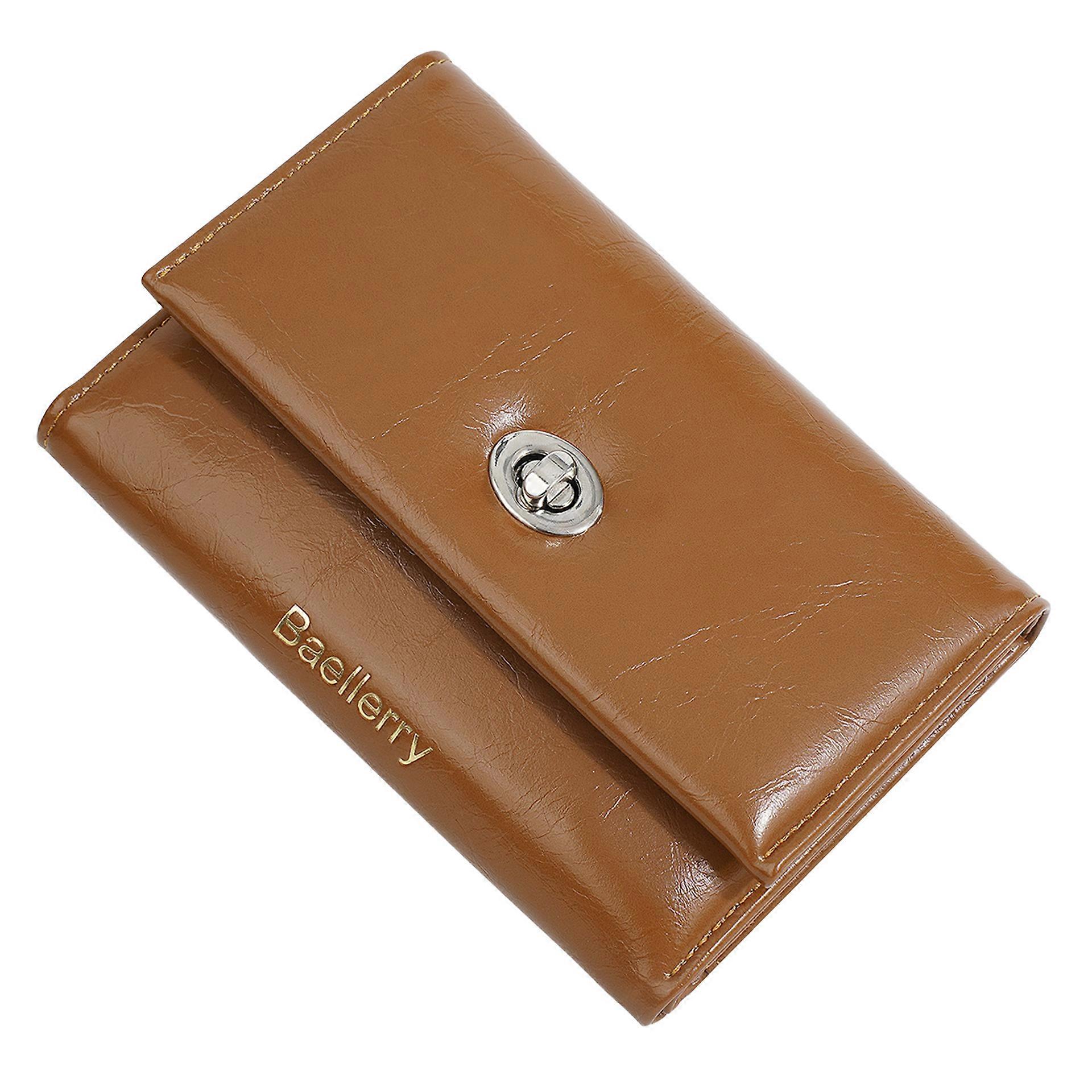 Elegant Short Wallet For Women With Card Slots Large Capacity Portable Cash Holder for Business Trip