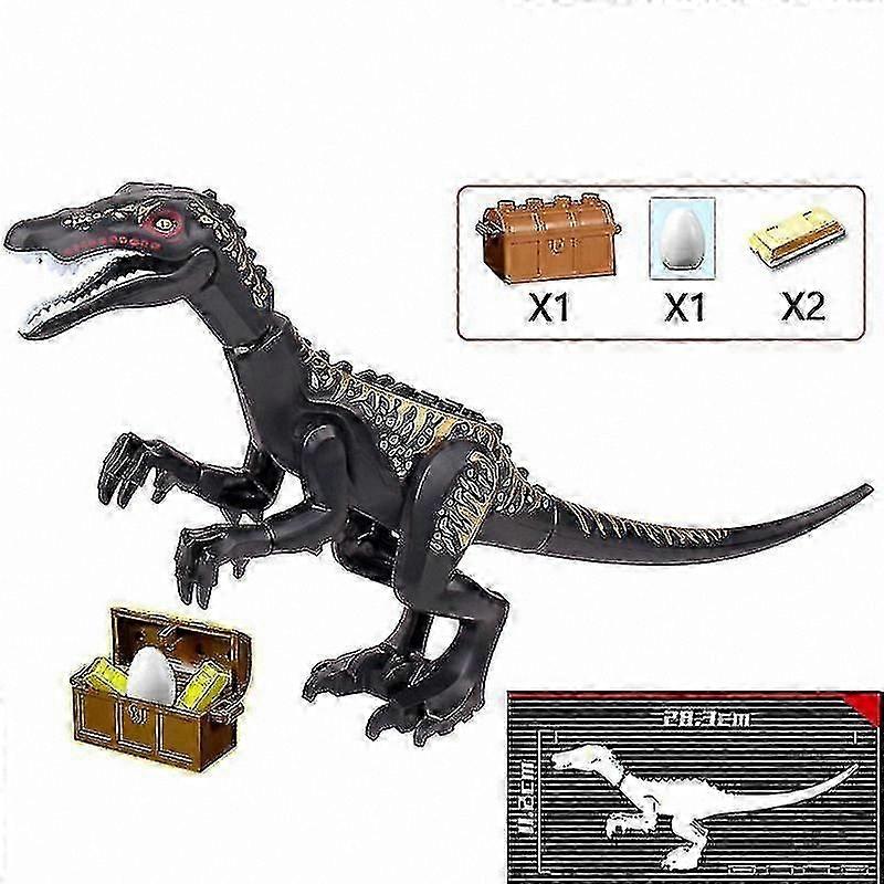 Large Dinosaur Building Blocks Set - T-rex, Quetzalcoatlus, Spinosaurus Action Figures for Kids