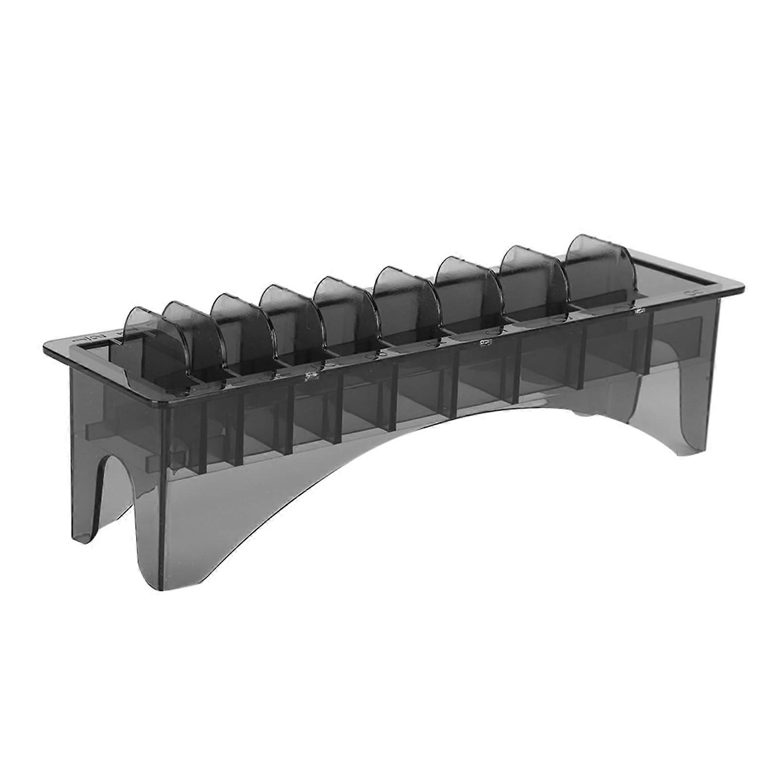 10 Grid Electric Hair Clipper Comb Organizer Storage Case With 10 Grid Base For Professional Or Home Use