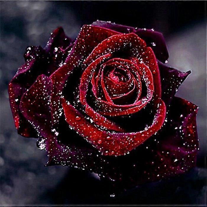 Pink Water Drop Drill DIY 5D Diamond Embroidery Needlework Diamond Painting Cross Stitch Kits Home Decor