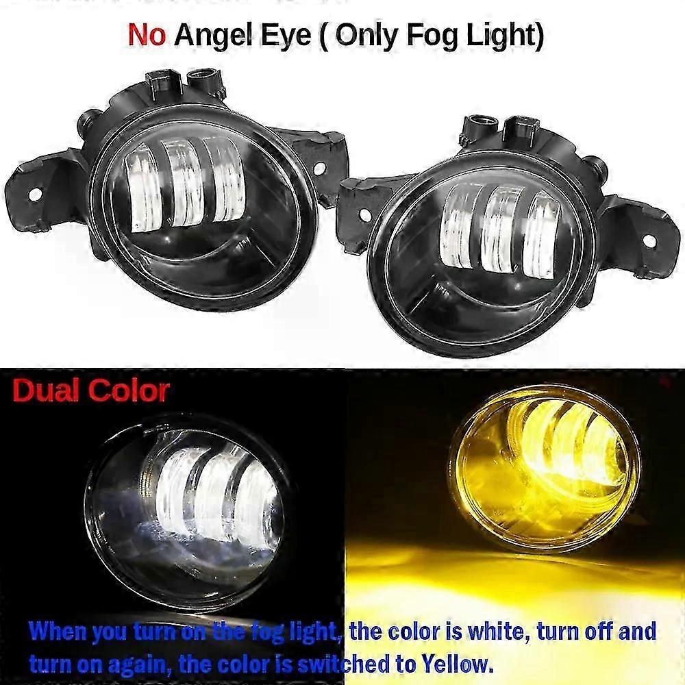 2014-2020 NP300 Navara D23 Front Bumper with LED Angel Eyes Fog Lights and Daytime Running Lamp Assembly H11 Compatible