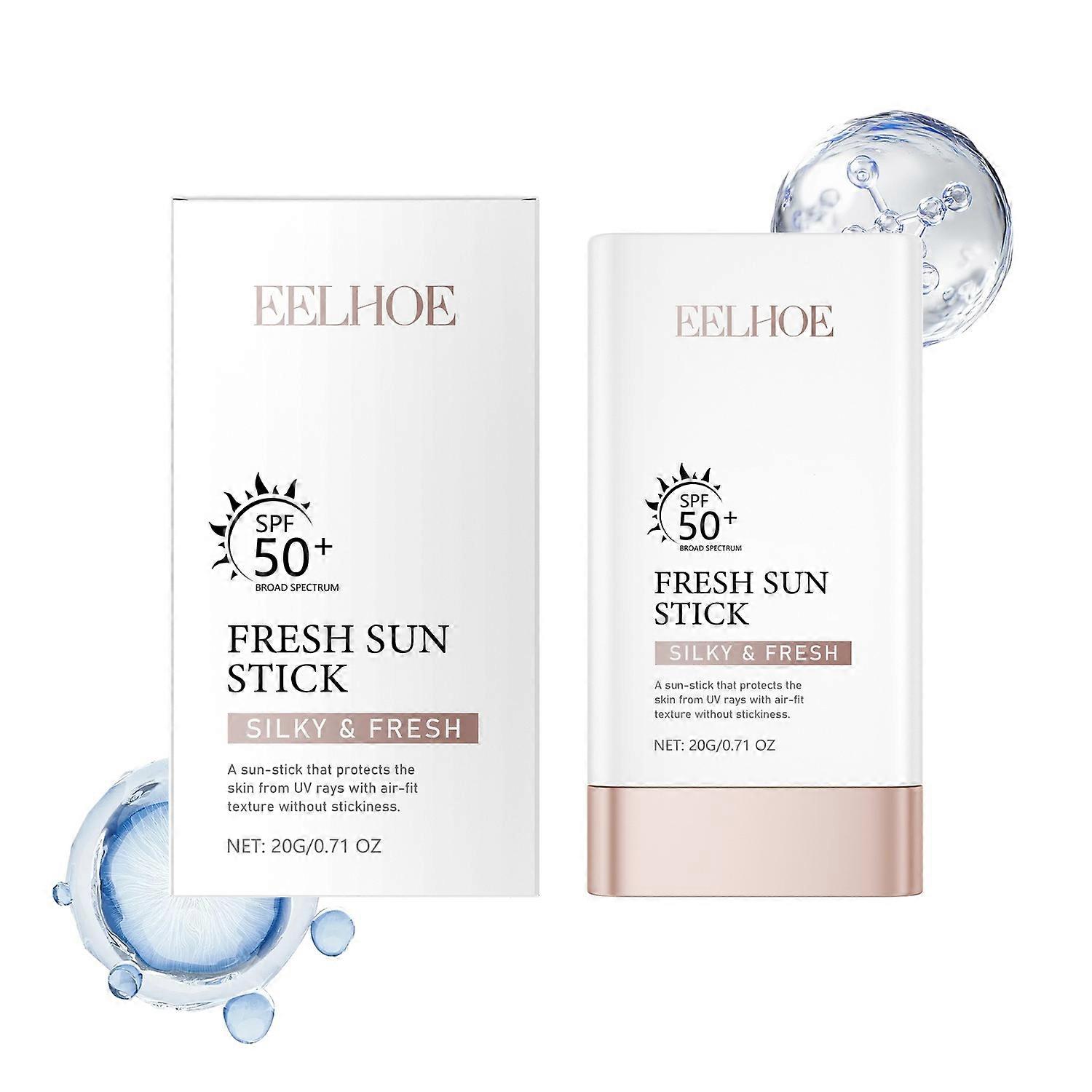 1-6x EELHOE SPF50+ Sunscreen Stick Physical Sun Protection / Waterproof / Sweatproof Silky and Fresh