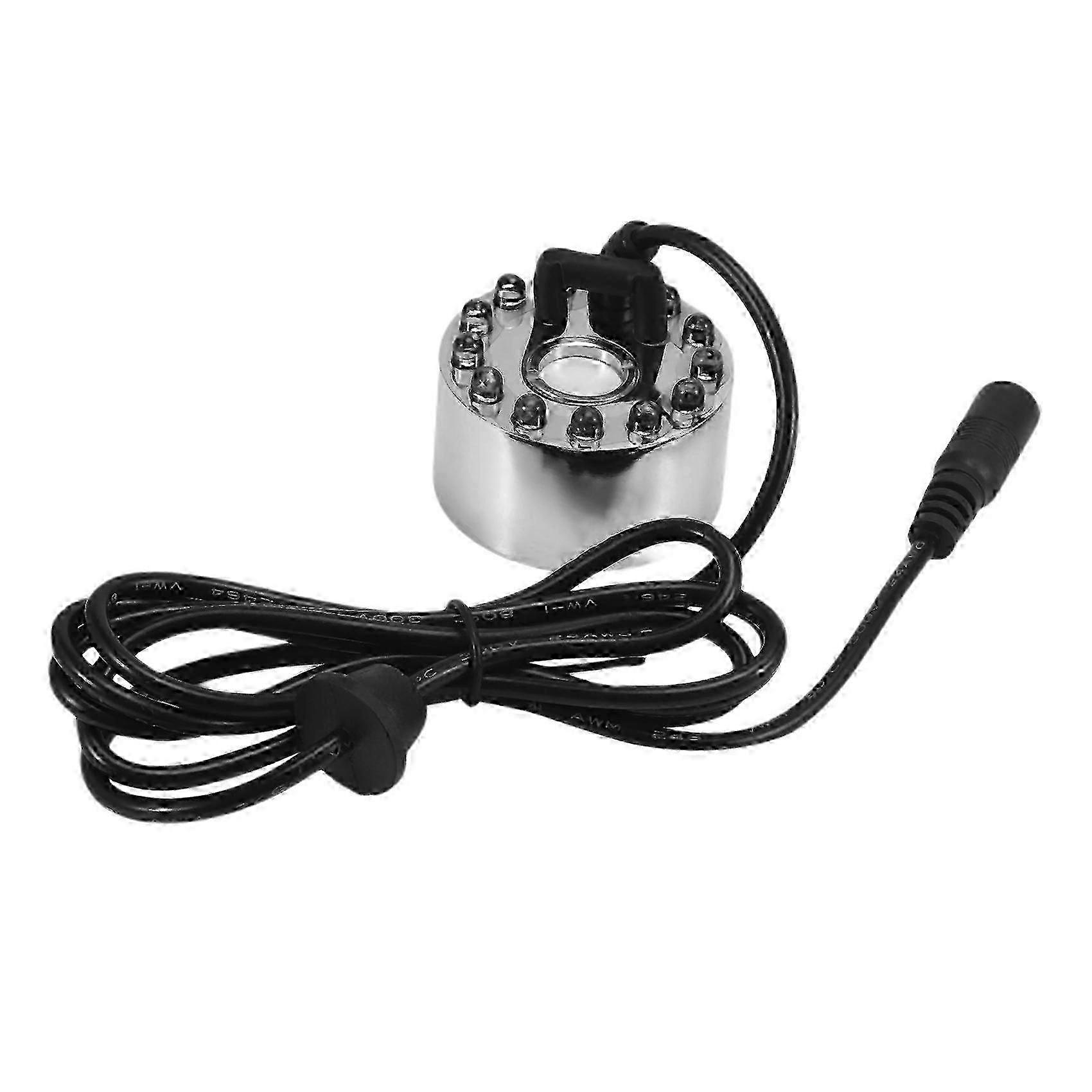 Ultrasonic Water Fountain Mist Maker with 12 LED Fogger for Ponds and Gardens