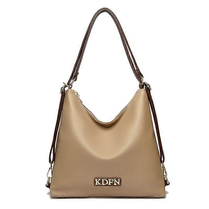 Multifunctional tote bag, made of PU material, with multi-pocket classified storage