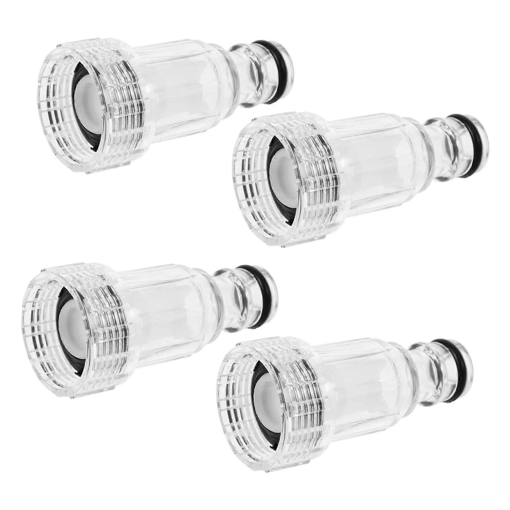 4pcs Faucet Water Filter Strainer Kitchen Sink Purifier with Quick Connector Retractable Design Universal Fit