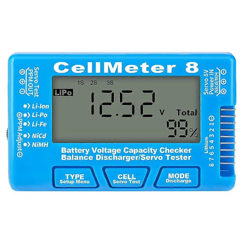 Battery Checker Battery Voltage Tester Lcd Backlight Battery Capacity Checker