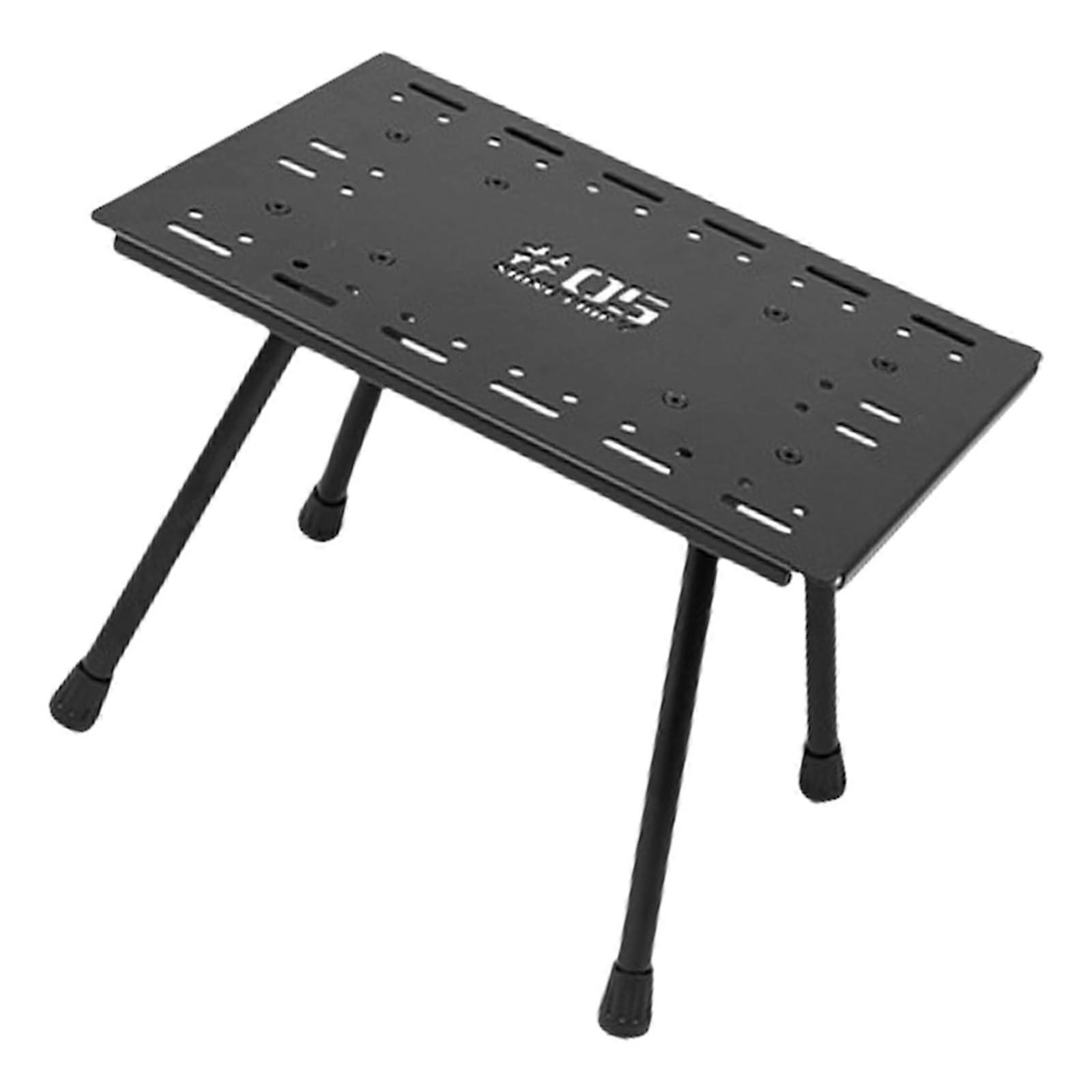 Outdoor Portable Folding Chair Aluminum Alloy Folding Table Adjustable BBQ Desk Tactical Picnic Table