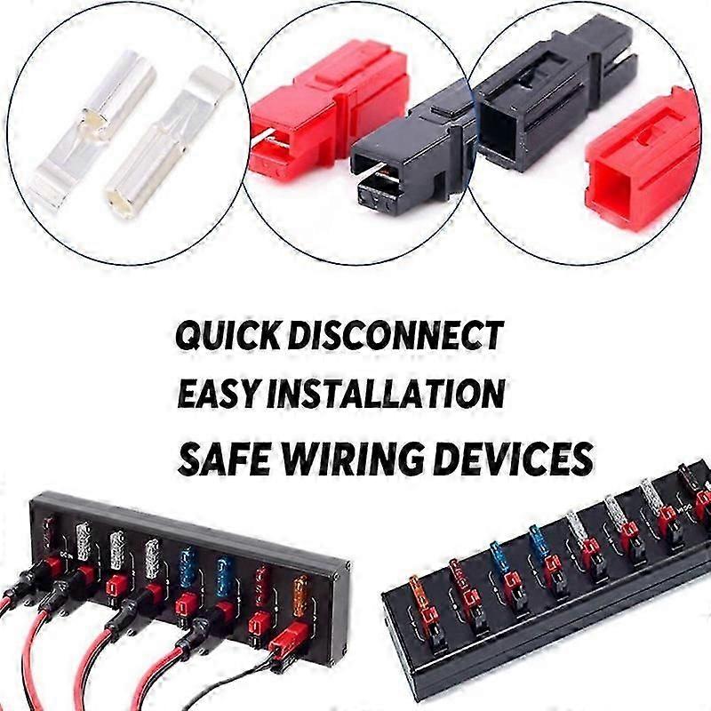 10 Pair 30A 600V Power Connectors Accessories with Insulation Cover for Anderson Powerpole Interlock
