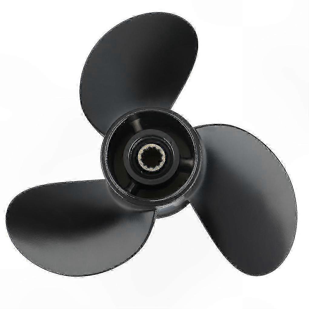 8.5x9 3-Blade Propeller with 12 Spline for 8hp 9.9hp Outboard Motors