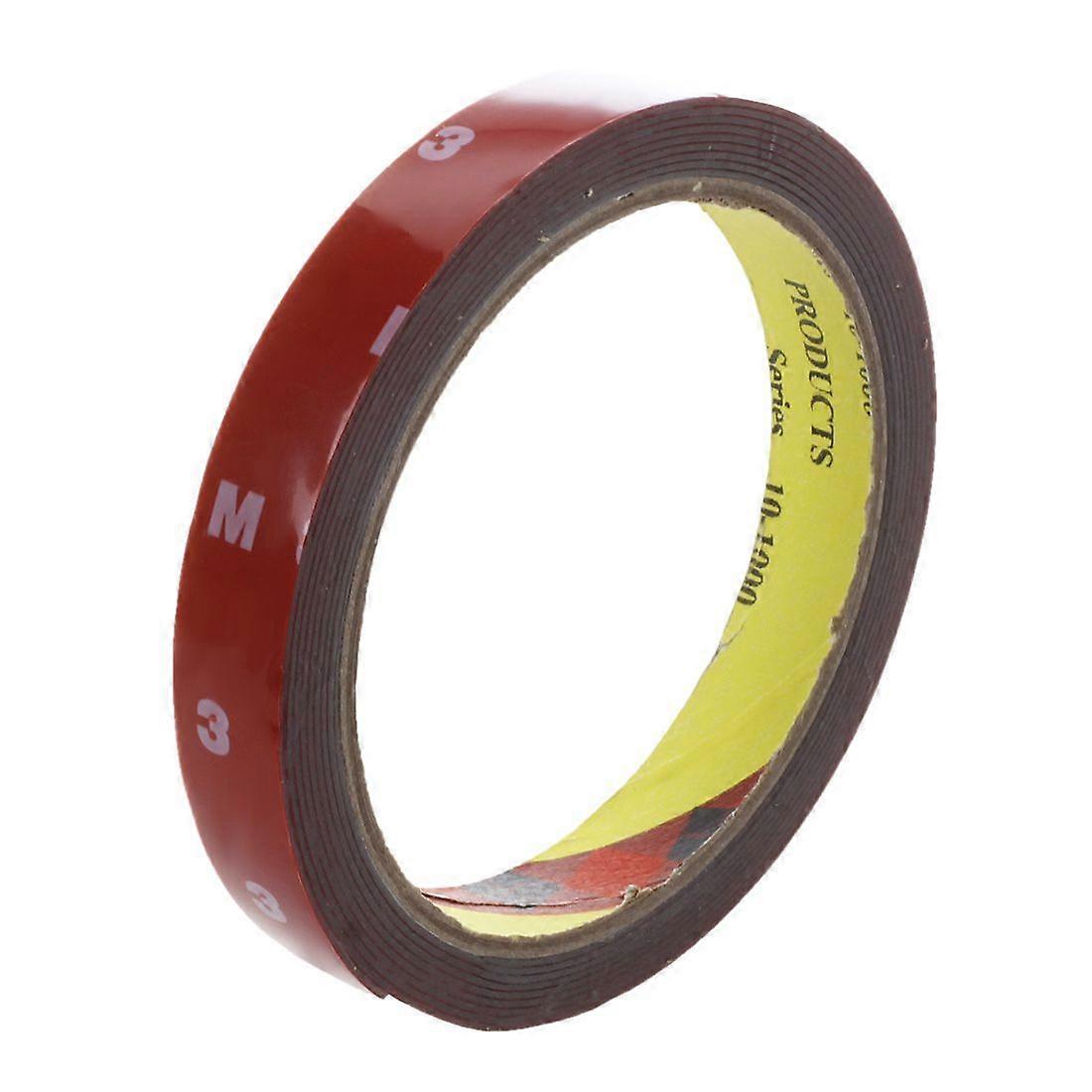 3M Strong Permanent Double Sided Super Sticky Foam Tape Roll For Vehicle Car, Red 15MM*3M