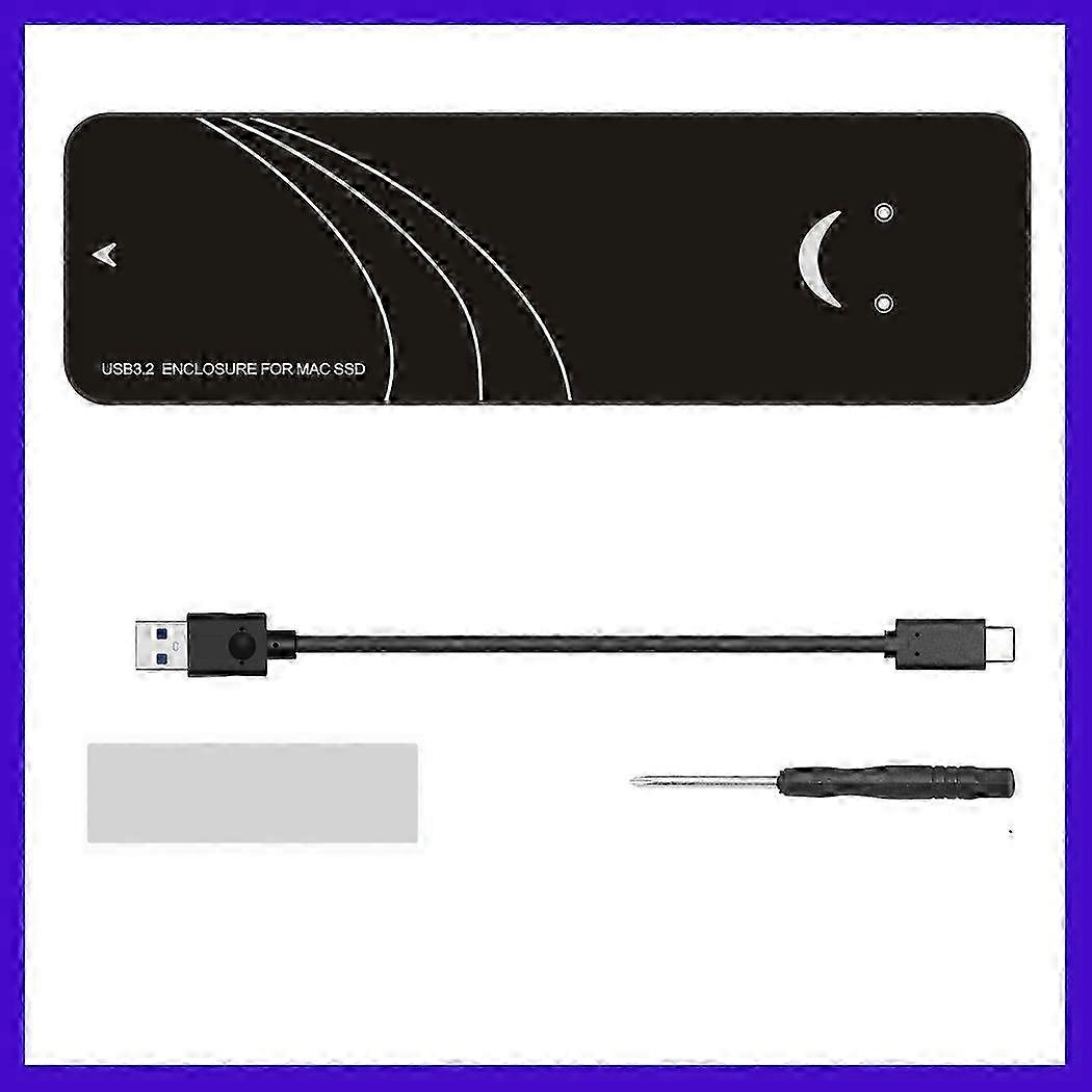 2025 For Mac SSD Enclosure For Apple Macbook Air Pro Retina 2013 2014 2015 2016 2017 A1465 A1466 USB 3.2 to MAC Box SSD Case Adapter