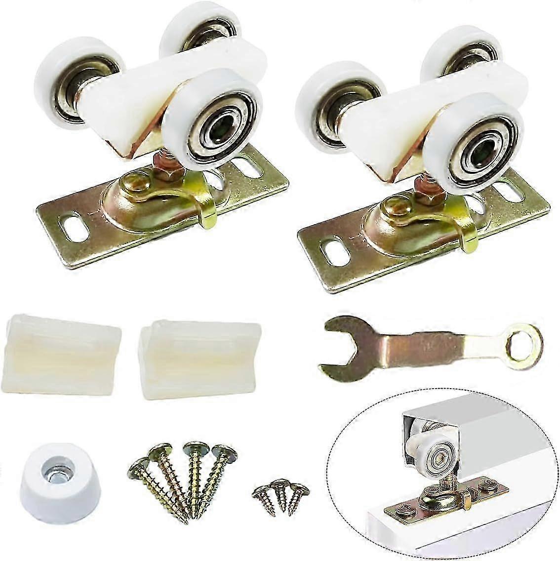 High quality  2 Pack Sliding Pocket Door Rollers Replacements Top