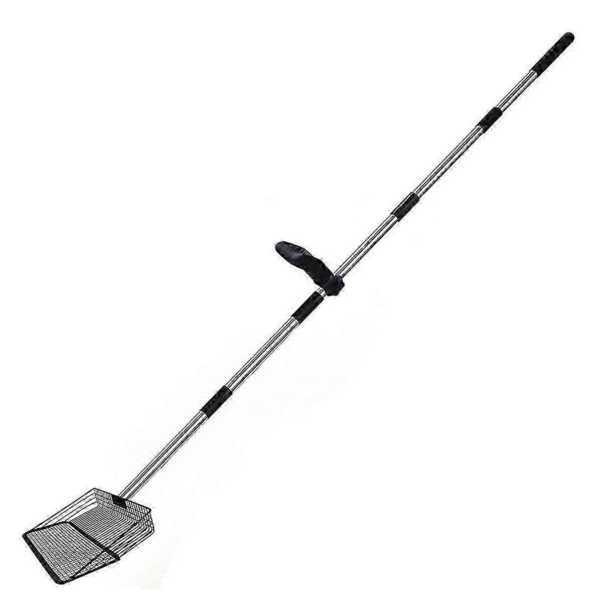 مغرفة أنبوب الدجاج مع قبضة مريحة: مجرفة حظيرة دجاج من الفولاذ المقاوم للصدأ قابلة للتعديل 5 في 1