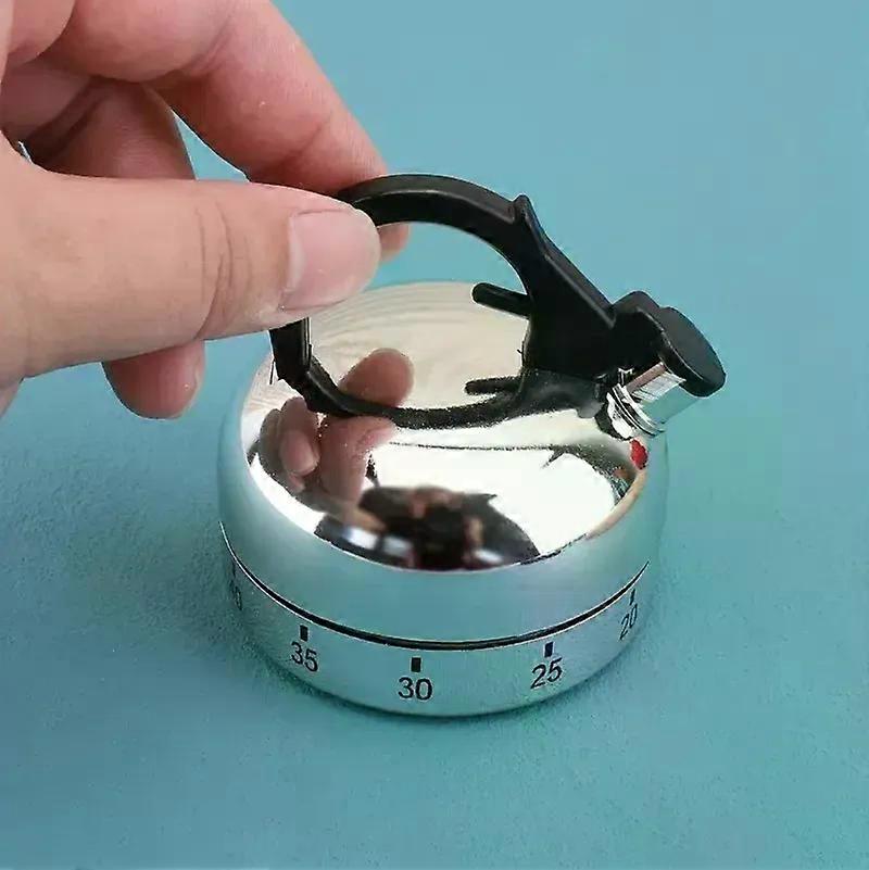 60 Minute Kitchen Timer Alarm Clock Mechanical Teapot Timer Tool Cooking Baking Auxiliary Kitchen Tools Timer Kitchen Supply