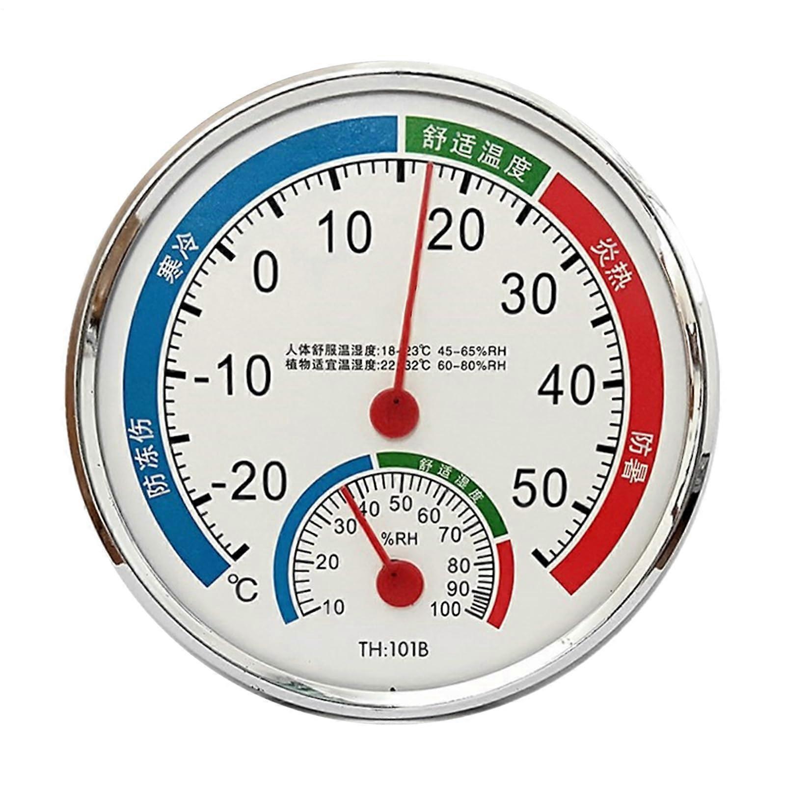 Temp and Humidity Gauge 2 In 1 Monitor Analog No Battery Accuracy For Home Greenhouse Kitchen Planting Room