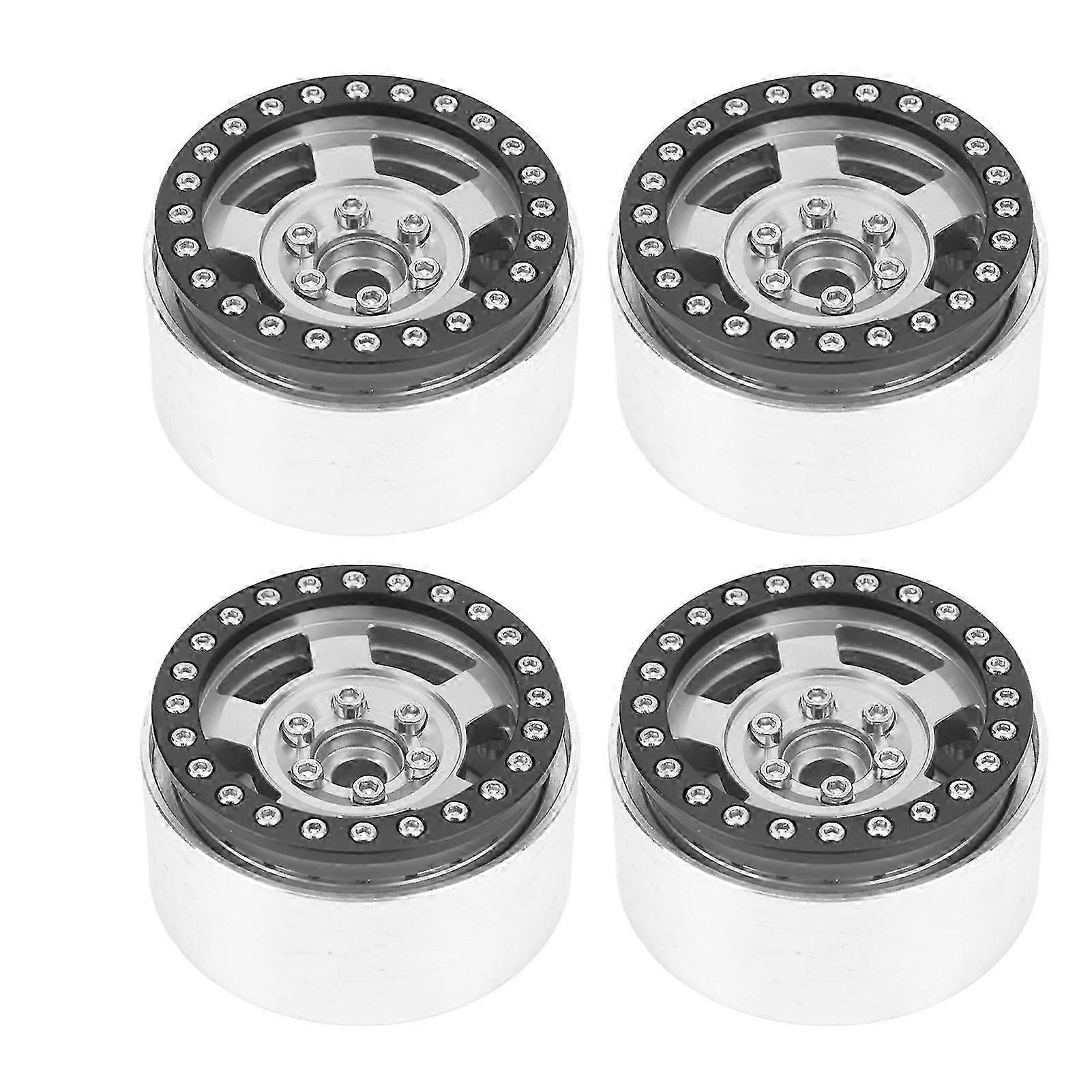 2025 4pcs RC Rims 1.9inch Metal Replacement RC Wheel for SCX10 90046 AXI 03007 TRX4 REDCAT MST 1/10 RC Car