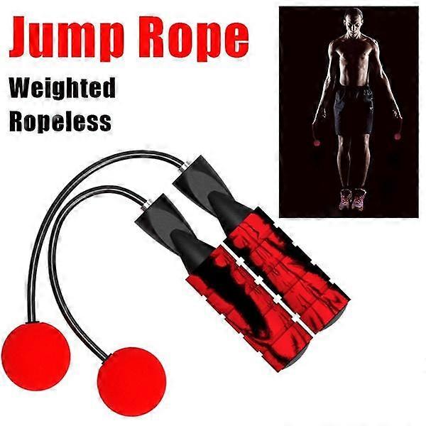 Weighted Jump Rope Adjustable Jumping Rope(black)