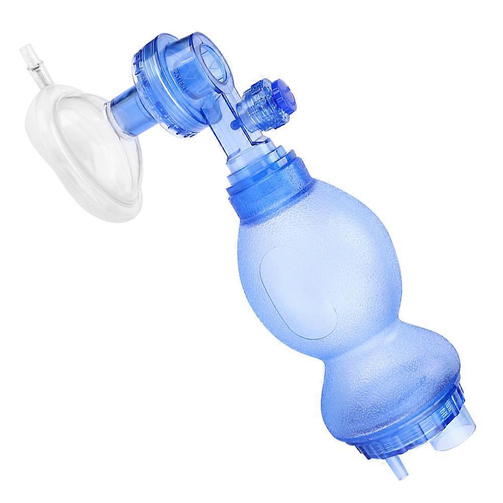 Handheld Manual Resuscitator Oxygen Device for Newborn Baby Blue