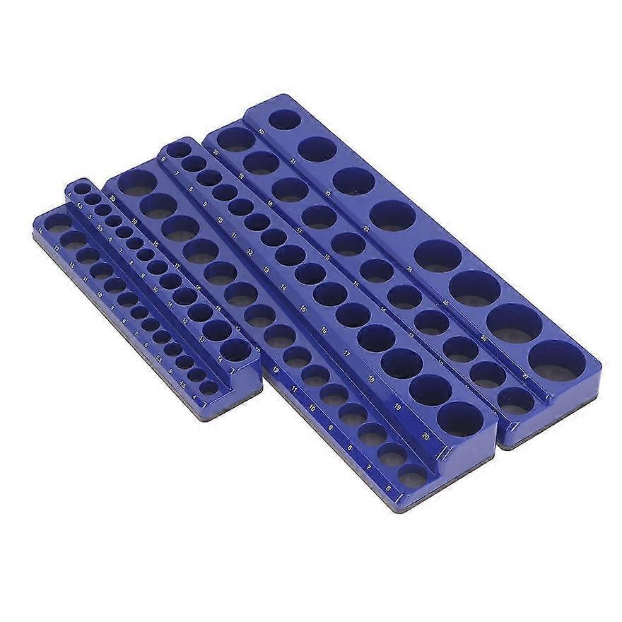 Magnetic Socket Organizer Set 3Pcs for 1/2in 3/8in 1/4in Standard Deep Metric Sockets