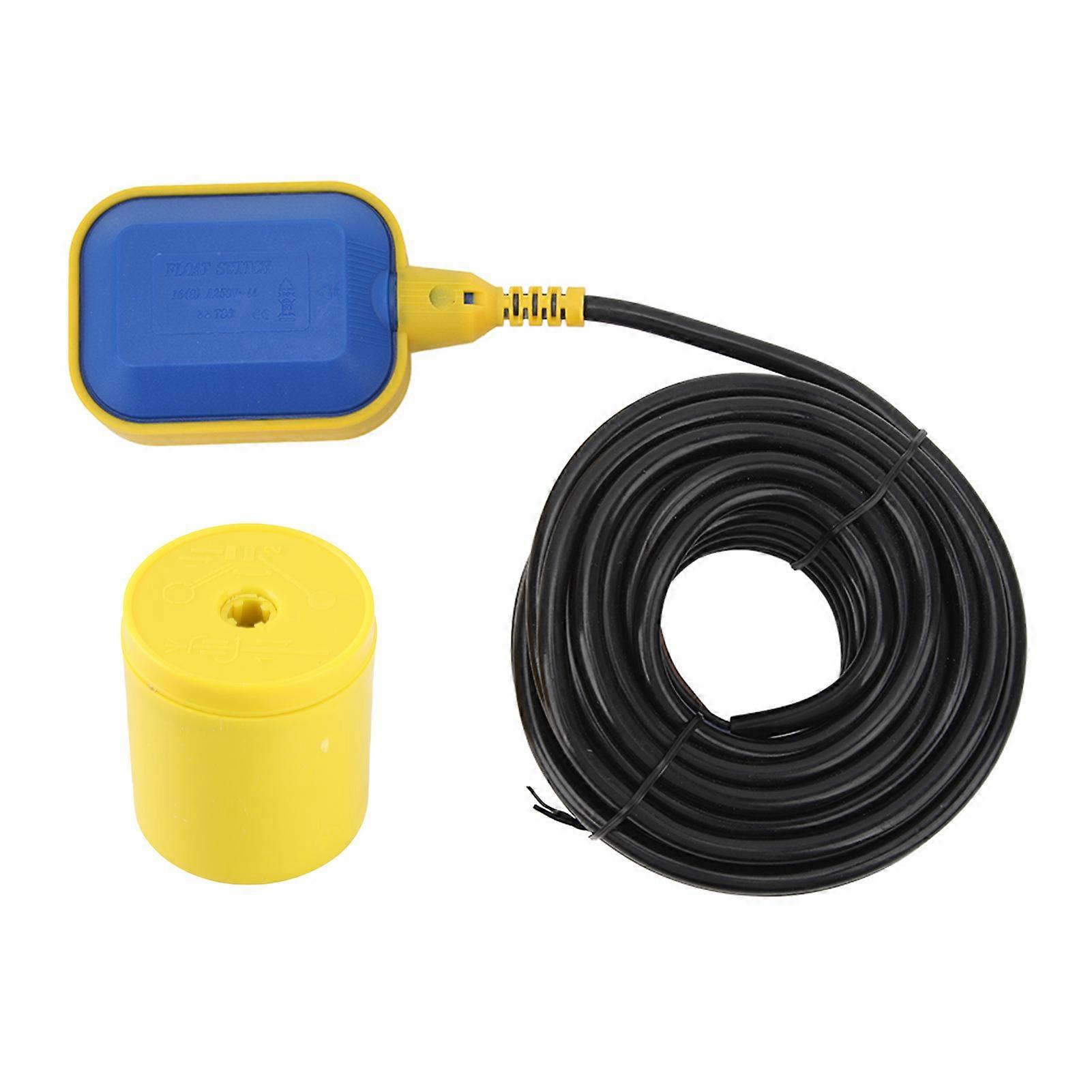 Float switch with 10 meter cable, automatic control of submersible pumps