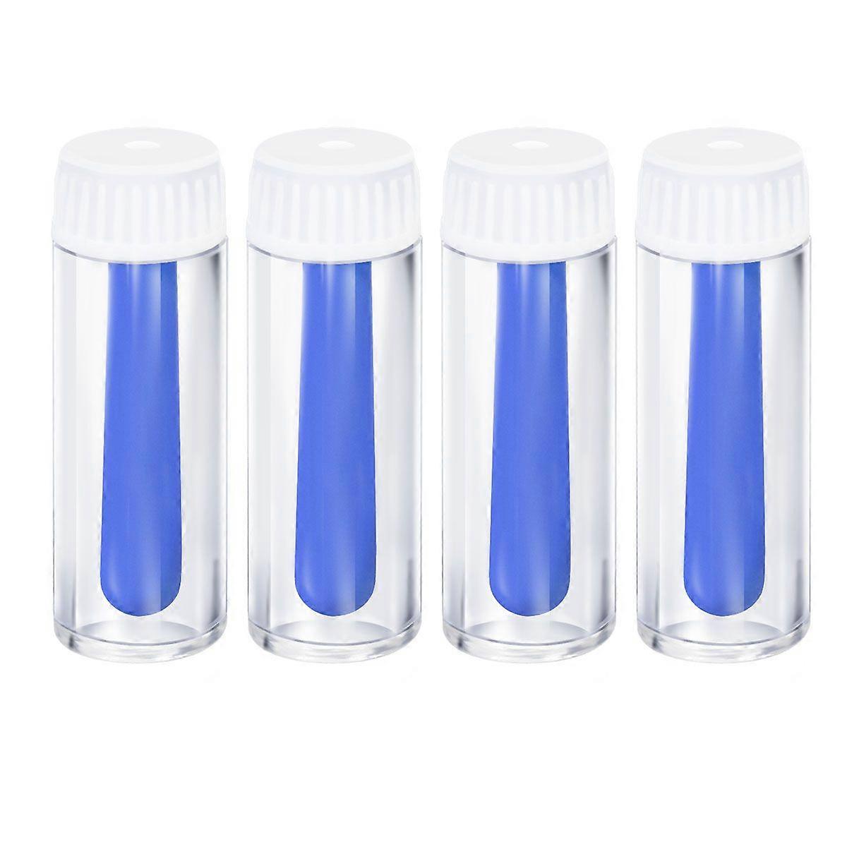 ROSENICE 4pcs Hollow Lens Inserter Remover Lens Suction Cup for Hard RGP Lens (Blue)