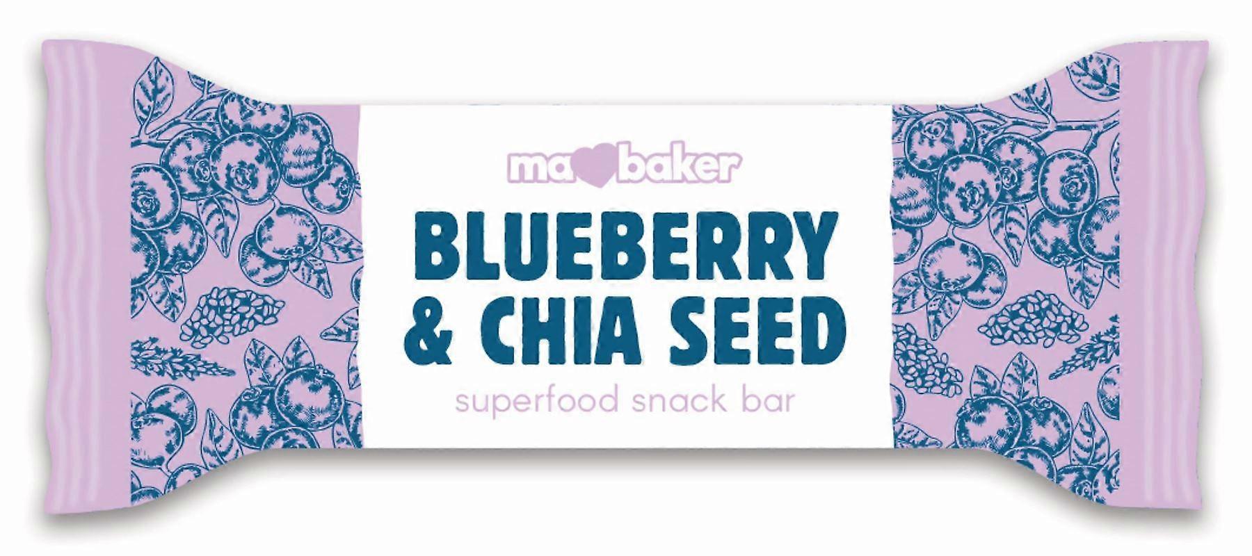 Ma Baker Superfood Snack Bar Blueberry & Chia 45g - 16 Pack
