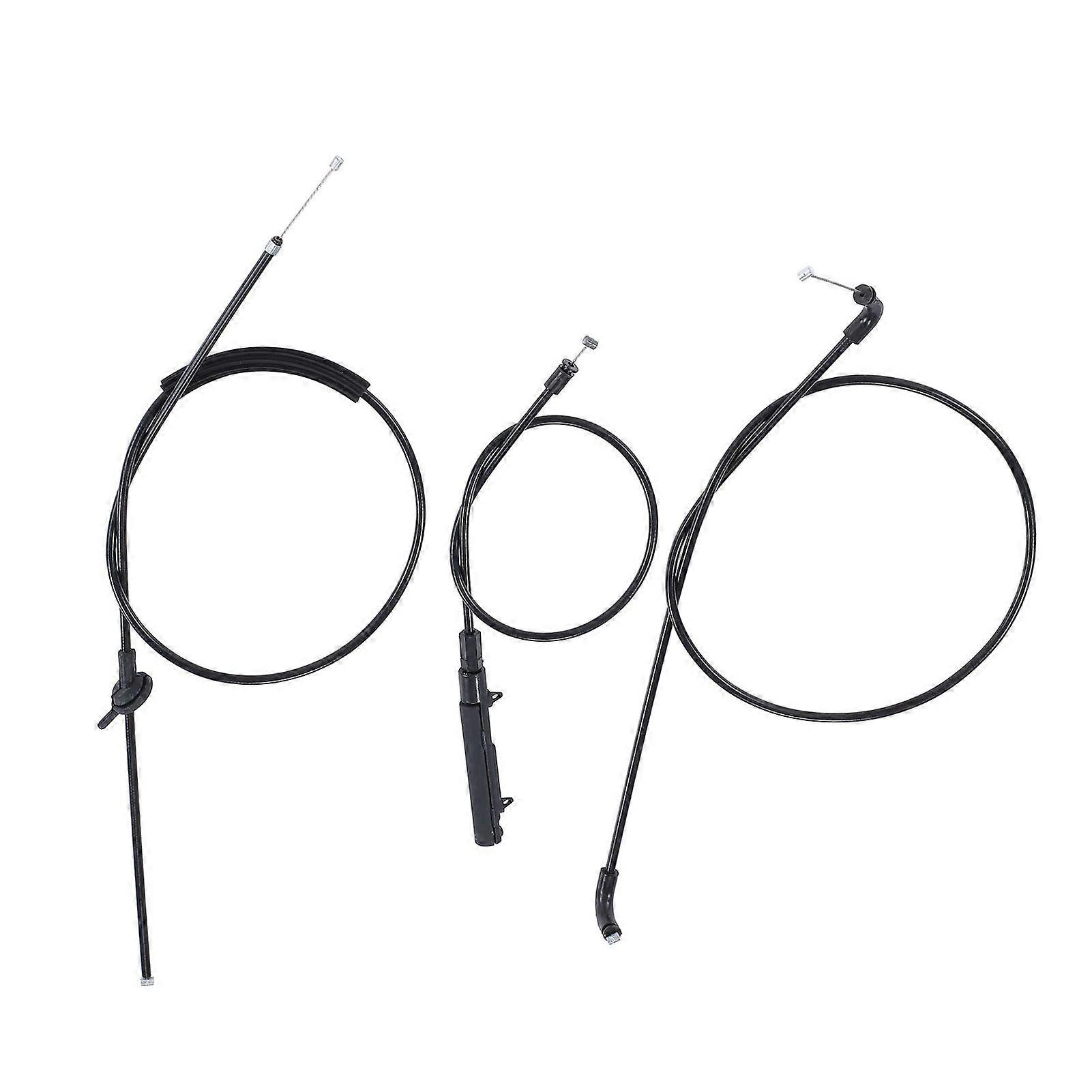 3PCS/Set Car Engine Hood Release Cable 52138240609 Replacement for E65 745I 20022005