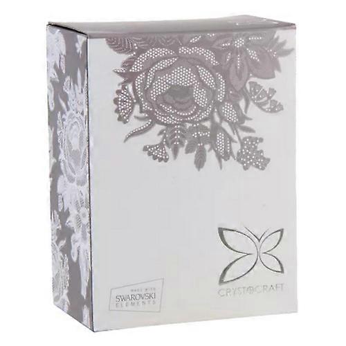 Crystocraft Special Friend Chrome Plated Butterfly Ornament And Plaque