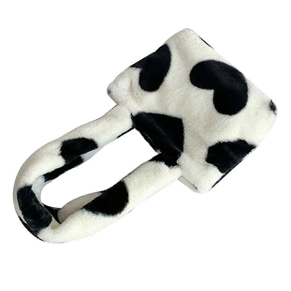 Plush Shoulder Bag Large Capacity for Outdoor Phone Storage 2Pcs