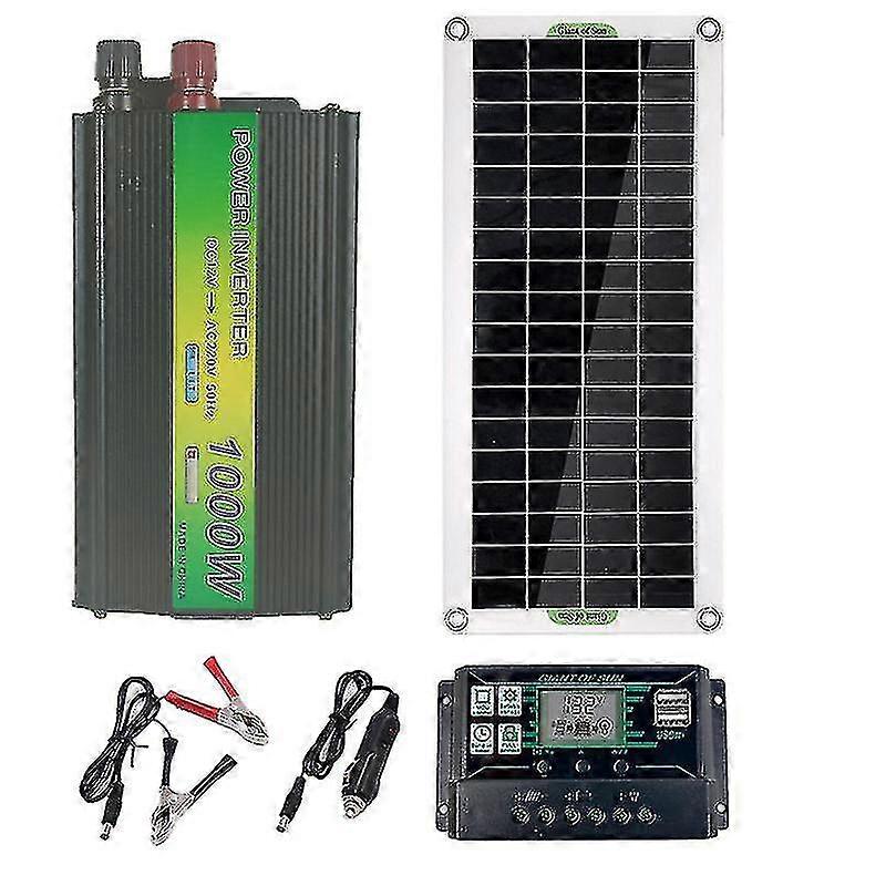 מתאים למערכת ממיר סולארי 1000w 220v, ערכת טעינה חיצונית של ספק כוח 12v ל-220v עם ממיר 220w