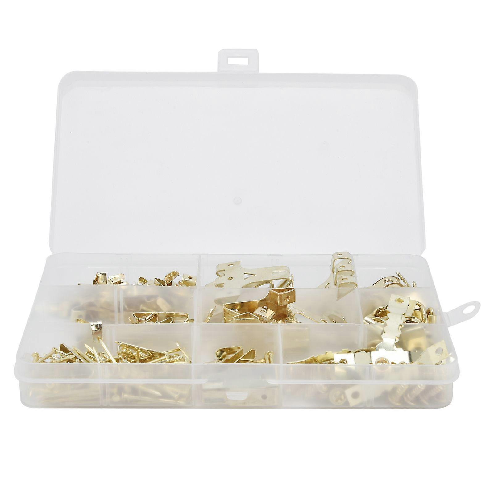 250pcs Picture Hangers Kit Picture Photo Frame Hanging Assortment Kit with Storage Box