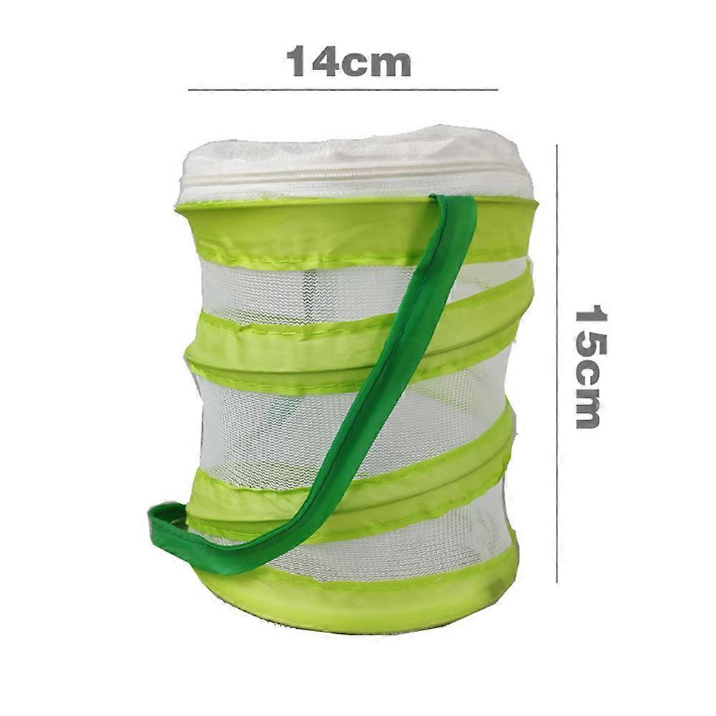 Green Small Foldable Bug House for Insect Storage 3Pcs Portable Cage for Kids