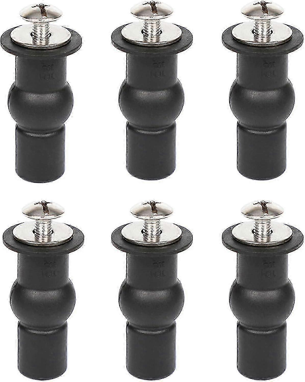 Universal toilet seat fixings for most models - 6pcs hinge replacement kit with bolts