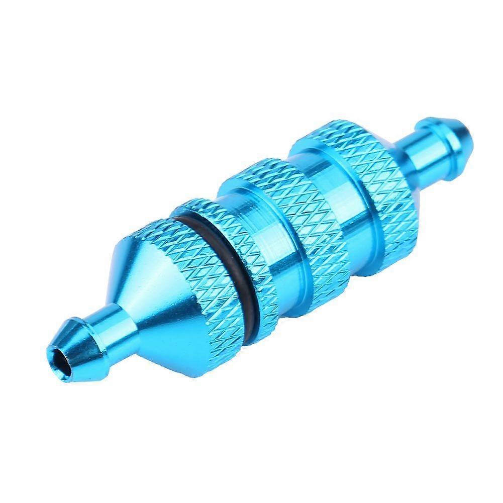 HSP Alloy Aluminum Oil Nitro Fuel Filter for 1/8 1/10 Scale RC Model Car (Blue)