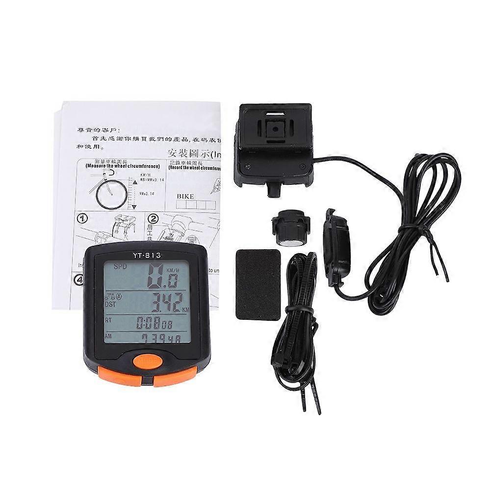 Outdoor Cycling Waterproof Bike Odometer Multifunction Bicycle Computer Riding (Wired)