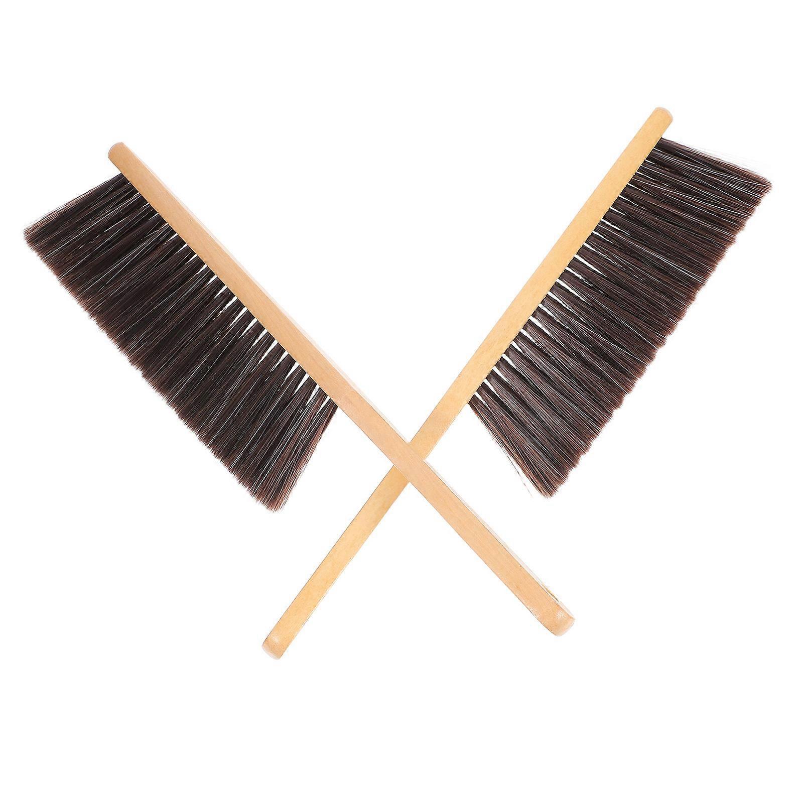 Long Handle Fireplace Brush Wooden for Ash Cleaning 8Pcs Set
