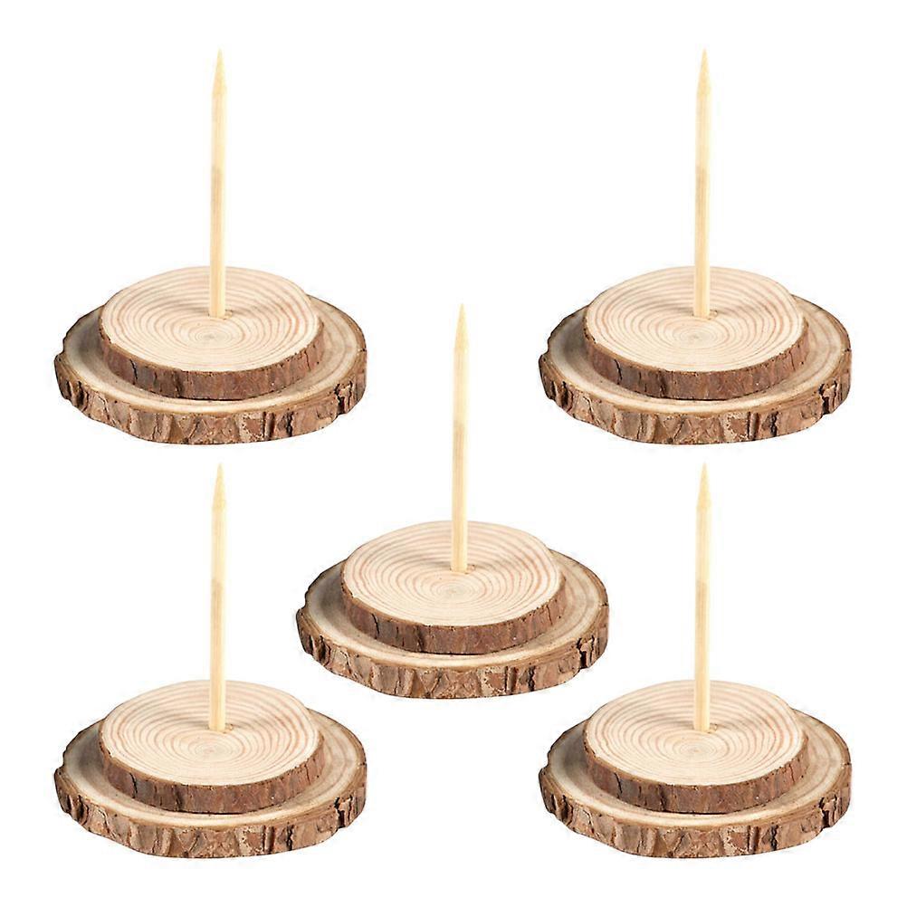 Beige Wooden Christmas Tree Stand for Holding 10Pcs Stable Artificial Tree