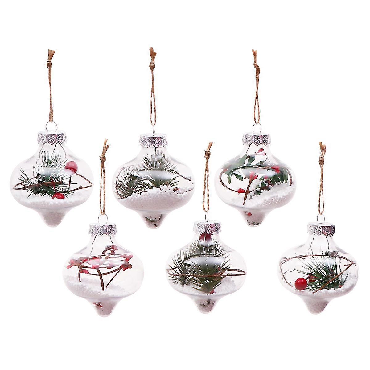 Assorted Color Christmas Tree Hanging Balls for Decoration 12Pcs Plastic
