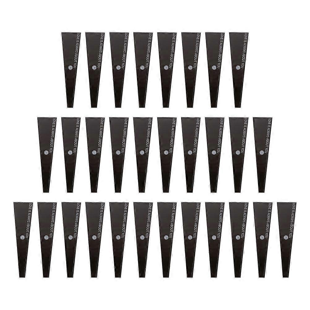 Flower Wrapping Cover Black Opp for Wrapping 100Pcs