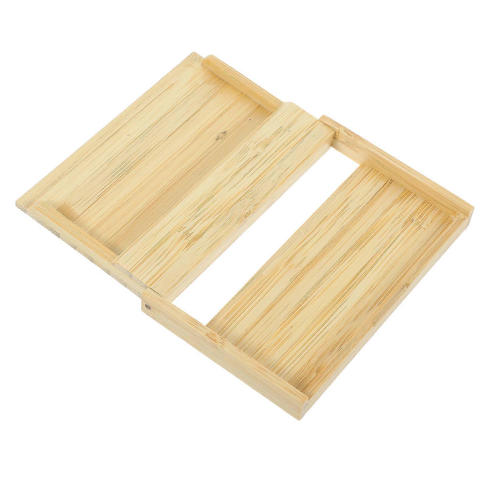 Cards Organizer Bamboo Box for Storing Business Cards 3Pcs Pack
