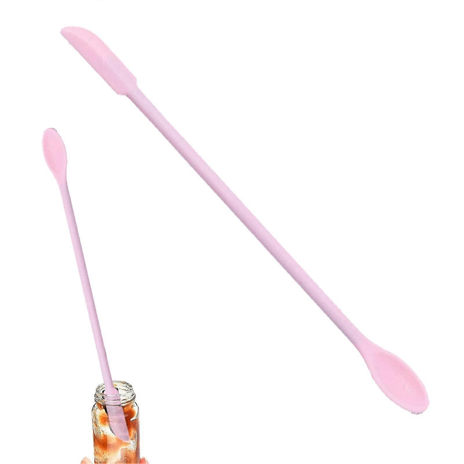 Wax Seal Spatula Mini Silicone Spatula Spoon Multifunctional Wax Stamp Scraper For Dessert And Cosmetic Applications Pink