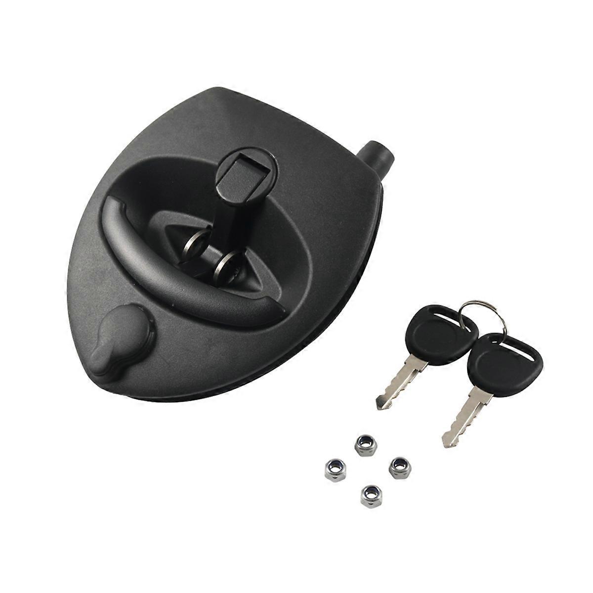 Pickup Trunk Lock T-Handle T-Type Hatch Lock Fishtail Lock RV Door Panel Lock for RV Conversion Vehi