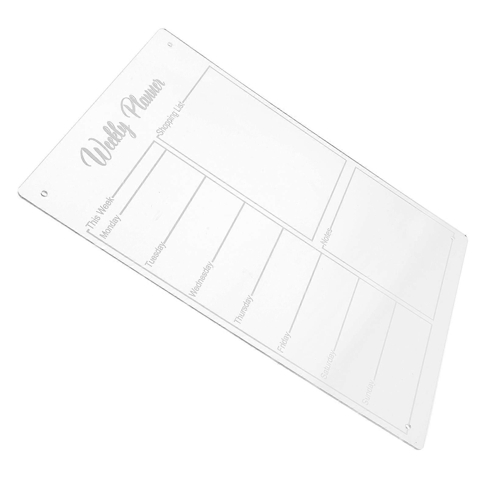 Magnetic Dry Erase Calendar Board For Daily Planning Family Home Use 11.67X8.25X0.12In Note Recording 1 Set
