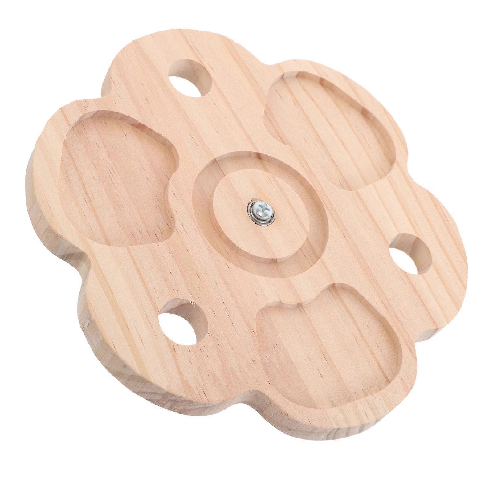 Chinchilla Cage Rabbit Chew Toy Wood Windmill for Interactive Play 5Pcs