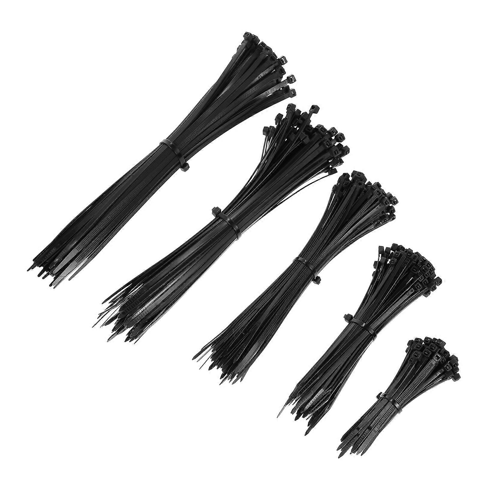 Self-locking Ties Zip Ties Practical Fasteners Black Office Workshop Durable 1Set