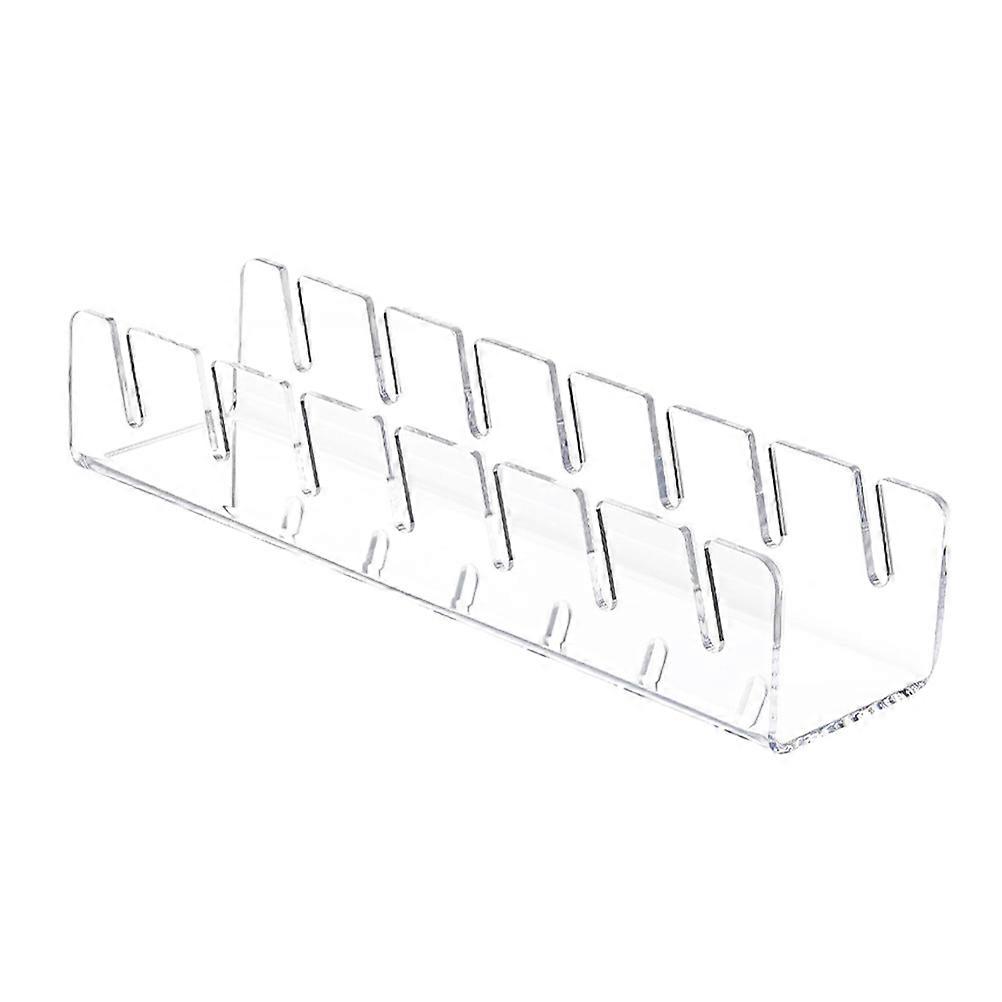 Desktop Acrylic Hat Holder for Display 2Pcs Transparent Cap Rack