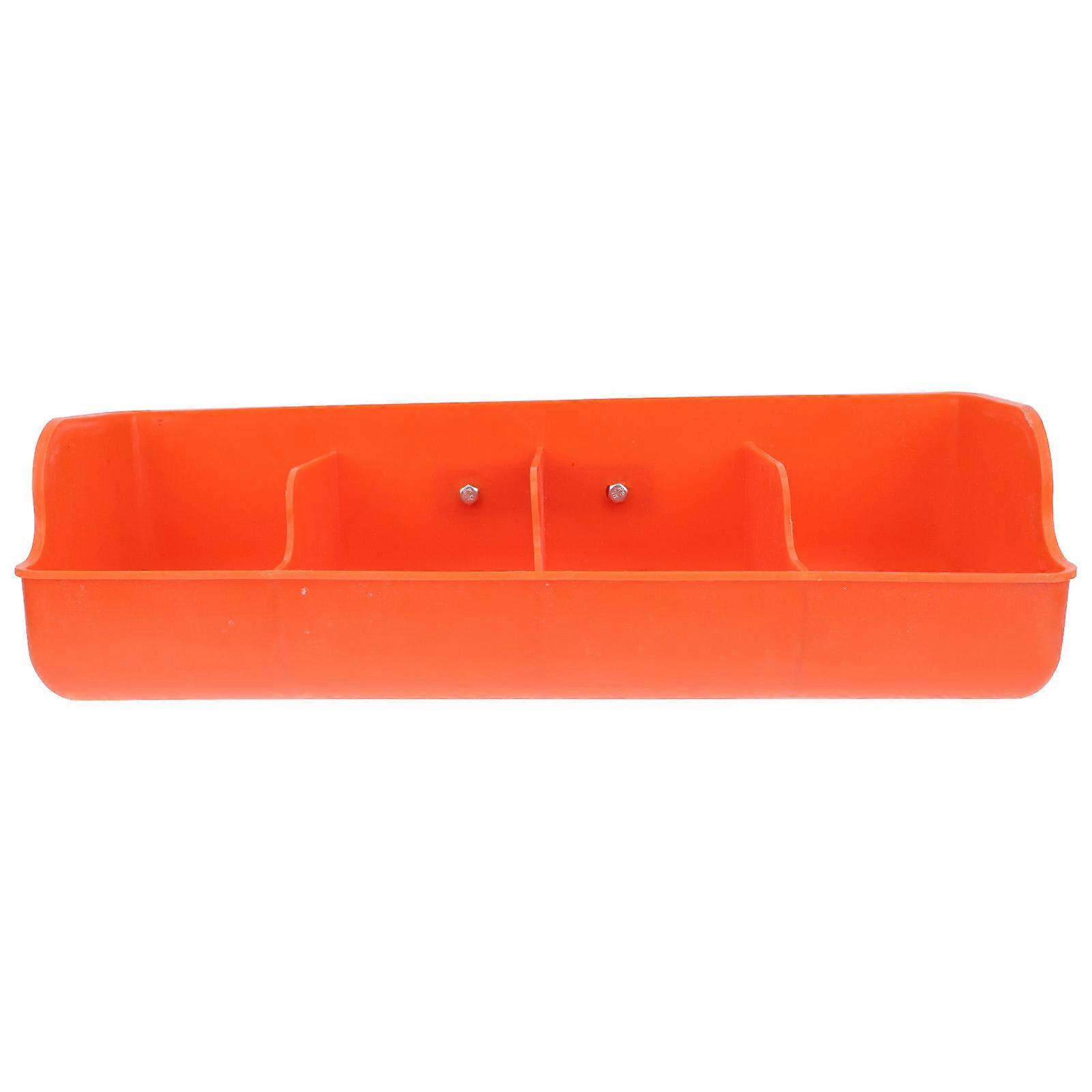 Pig Feeding Trough Plastic Pig Feeding Trough for Storage Use 4 Compartments