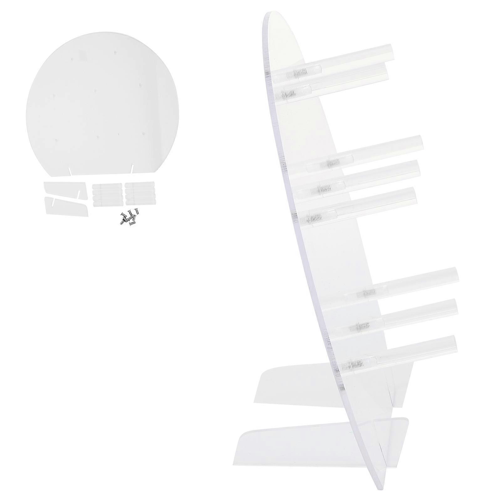 Transparent Donut Display Board Stand 8 Hole Doughnuts Holder For Baking Enthusiasts 1Set