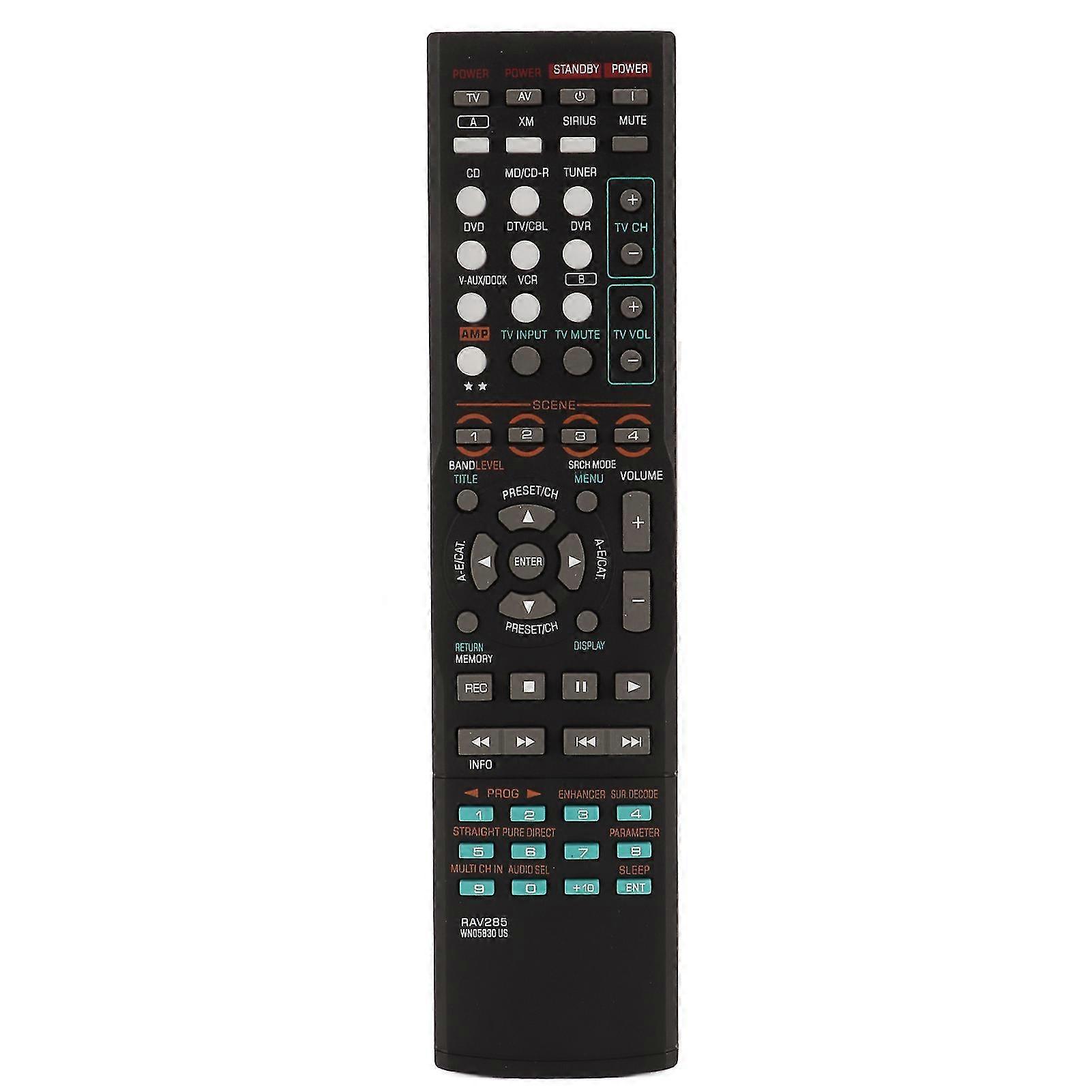 2025 Av Receiver Compatible Replacement Remote Control, Solid Quality With All Buttons Accessible, Perfect Replacement For Home Audio, Responsive And